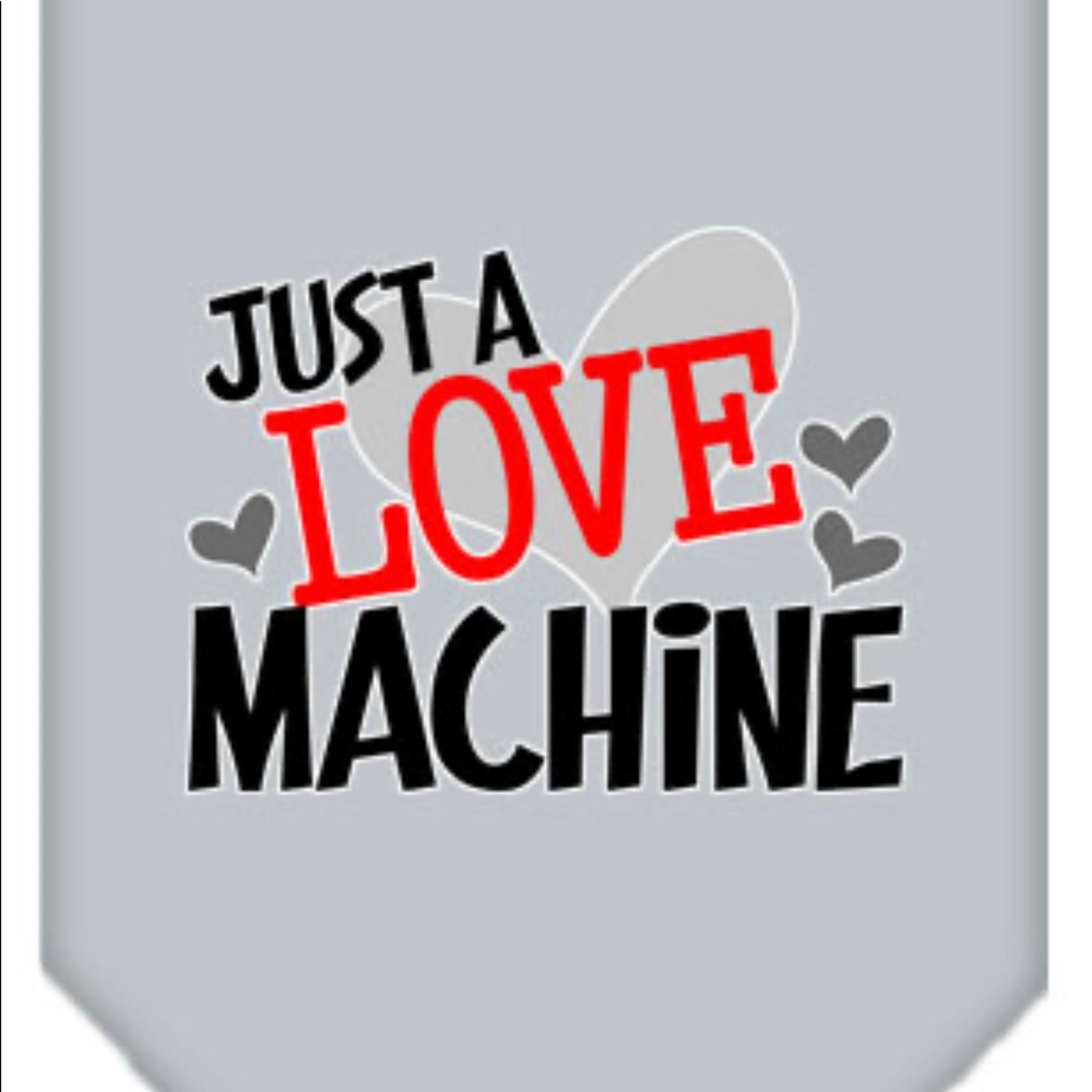 Just a Love Machine Dog Bandana Small Large